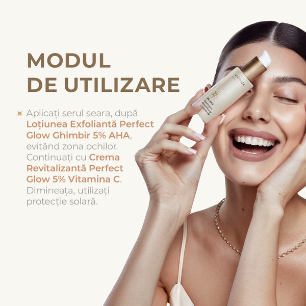 Concentrat de noapte cu efect de reînnoire 8% AHA, Perfect Glow