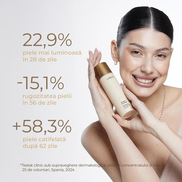 Loţiune exfoliantă iluminantă Ghimbir + 5% AHA, Perfect Glow