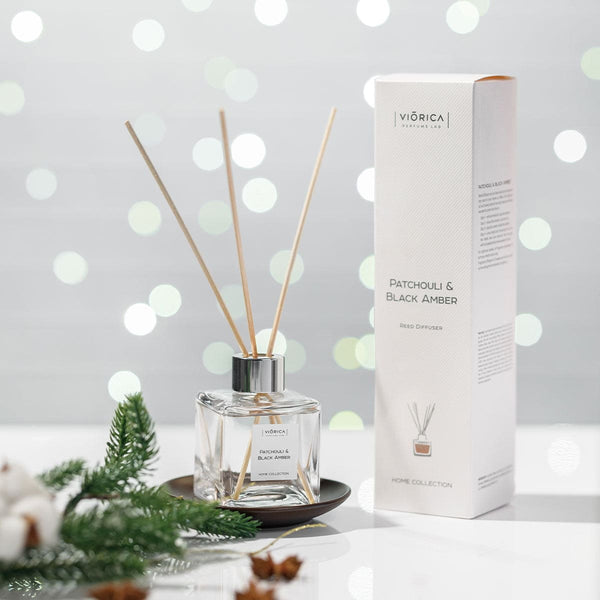 Difuzor de parfum PATCHOULI & CHIHLIMBAR NEGRU
