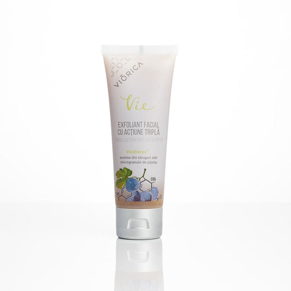 Exfoliant facial cu acțiune triplă, Viorica Vie