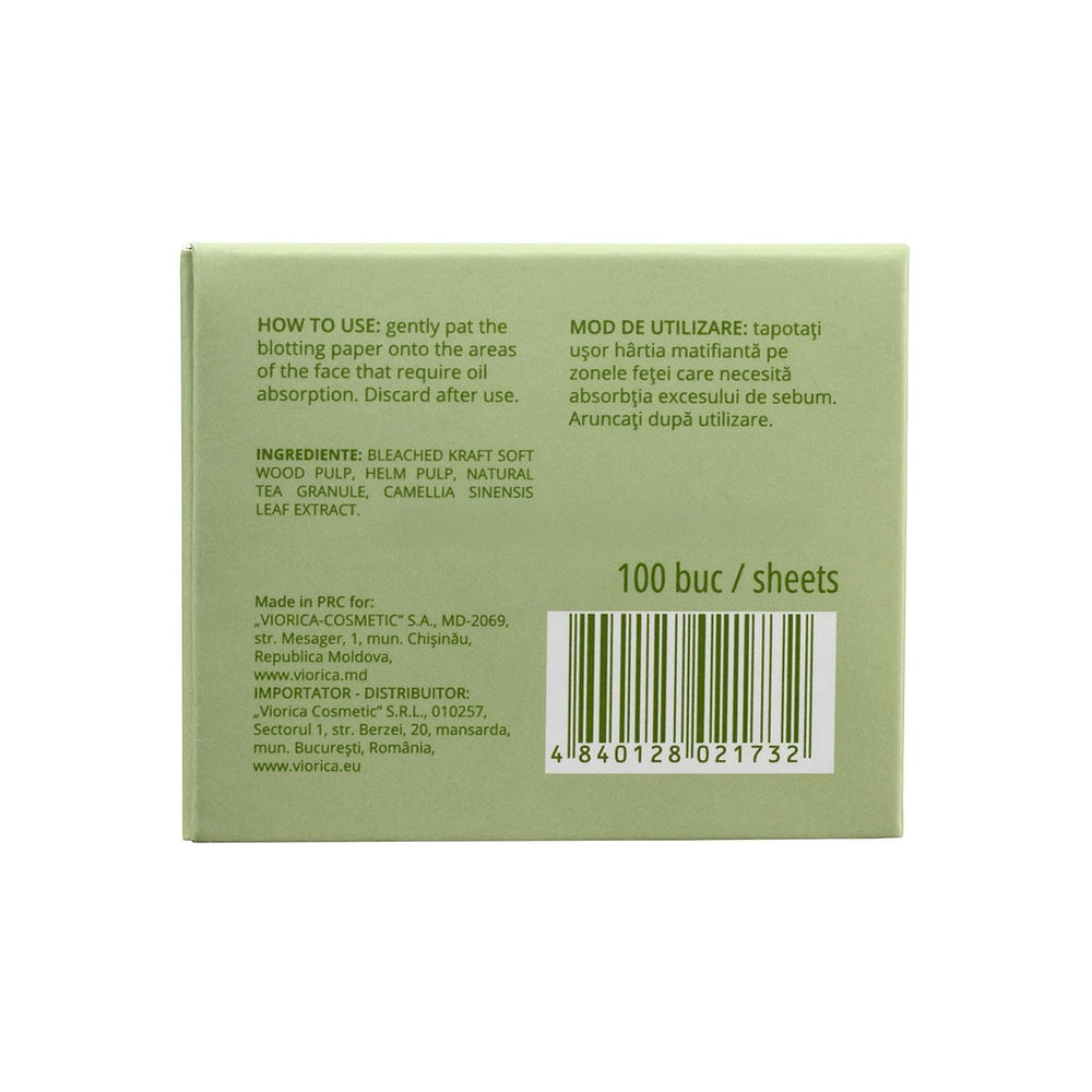 Hârtii matifiante cu ceai verde, refil