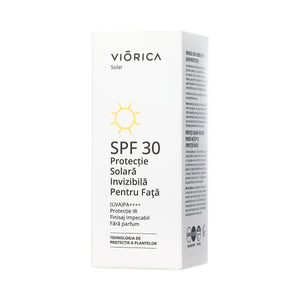 Protecţie Solară Invizibilă pentru faţă Spf 30, Viorica Solar