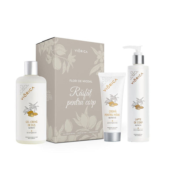 Set pentru corp „Răsfăț cu flori de migdal”